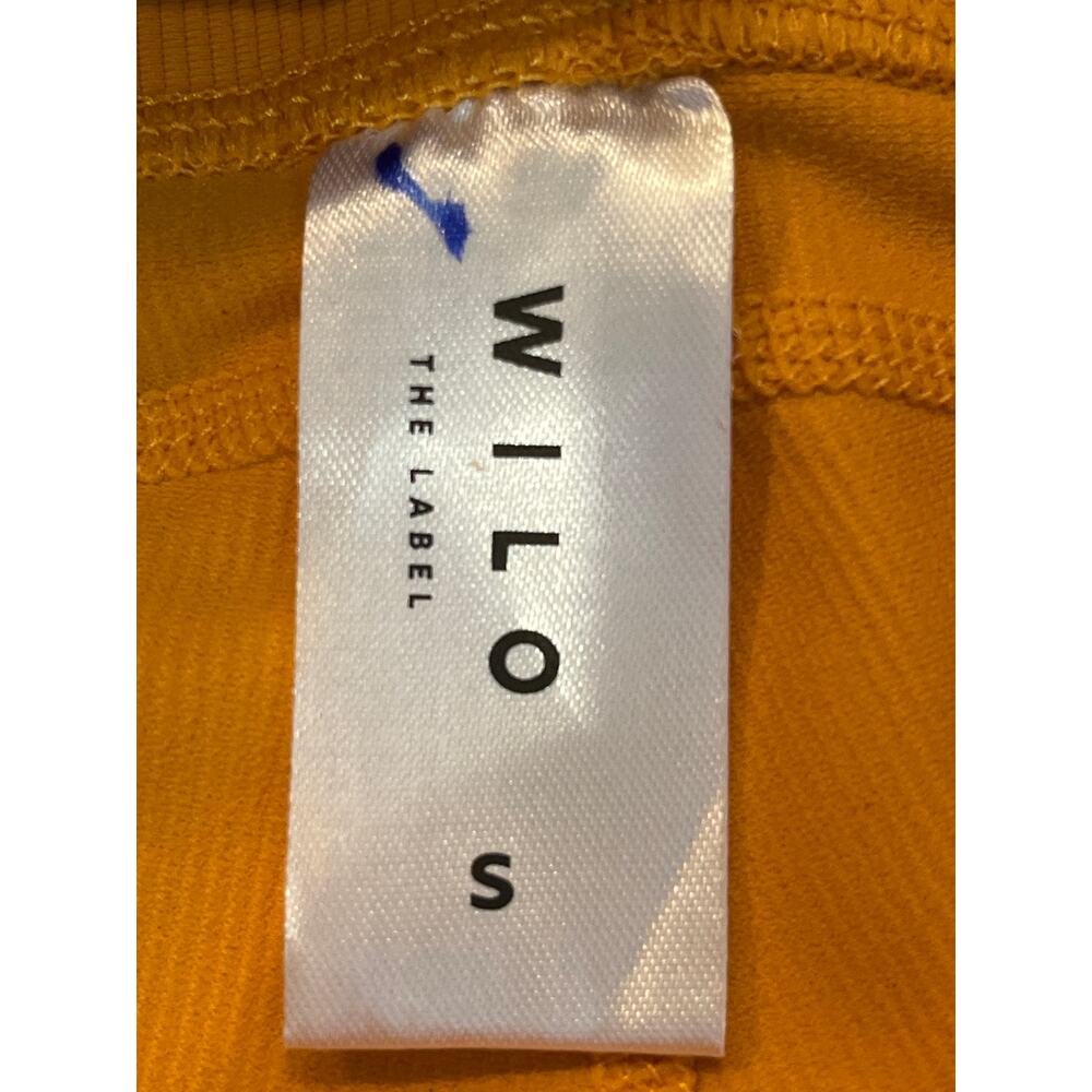 Wilo the Label Small Mustard Yellow Ribbed Ankle Leggings - Picture 4 of 7